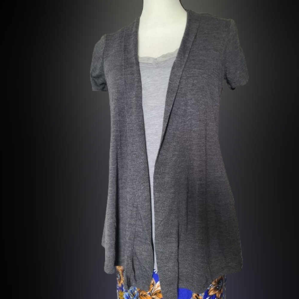 Destination Maternity Gray Cardigan Sweater
